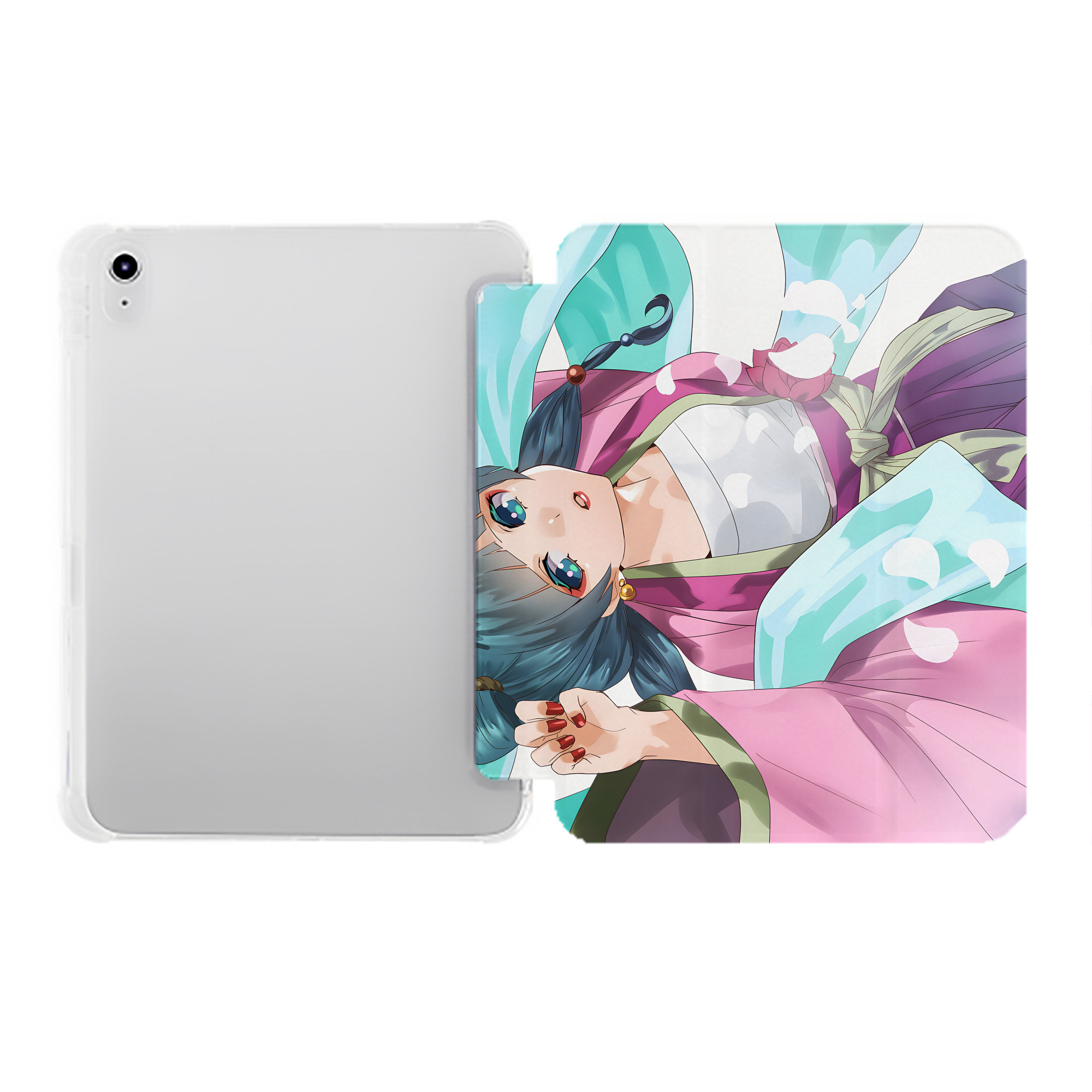 （画像用） 薬屋のひとりごと The Apothecary Diaries IPad ケース ペン収納付き 三つ折りスタンド PUレザー×シリコン 対応機種9.5/10.5/10.9インチ